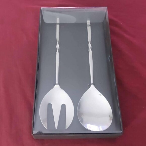 2 Piece Salad Serving Set - Stainless Steel - Saks 5th Avenue S5A - Picture 2 of 5